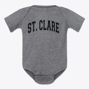 St Clare Parish Varsity Arch Baby Onesie