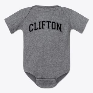 Clifton Elementary School 15 Varsity Arch Baby Onesie