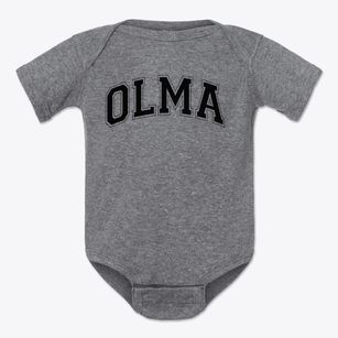 Our Lady Of Mercy Academy Varsity Arch Baby Onesie