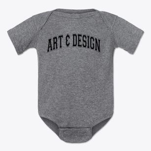 Art & Design High School Varsity Arch Baby Onesie