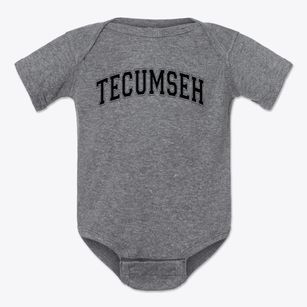 Tecumseh Elementary School Varsity Arch Baby Onesie