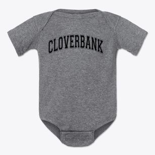 Cloverbank Elementary School Varsity Arch Baby Onesie