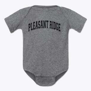 Pleasant Ridge Elementary School Varsity Arch Baby Onesie