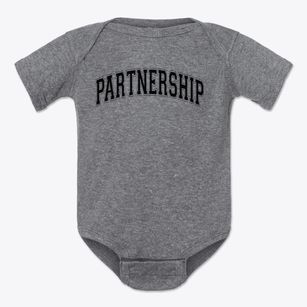 Partnership Elementary School Varsity Arch Baby Onesie