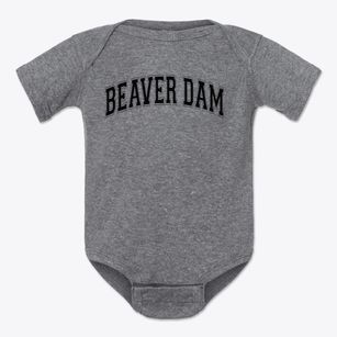 Beaver Dam Elementary School Varsity Arch Baby Onesie