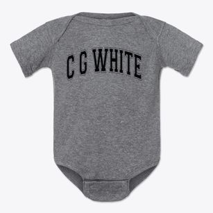 C G White Middle School Varsity Arch Baby Onesie