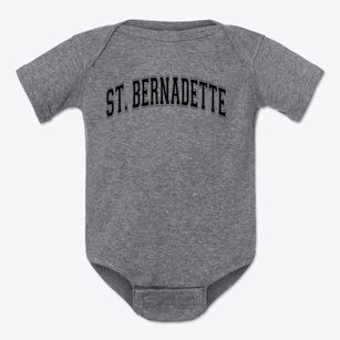 St Bernadette Parish Varsity Arch Baby Onesie