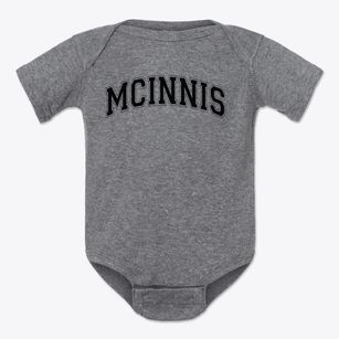 Mcinnis School Varsity Arch Baby Onesie