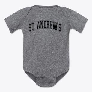 Saint Andrew's Catholic School Varsity Arch Baby Onesie