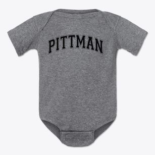 Pittman Center Elementary School Varsity Arch Baby Onesie