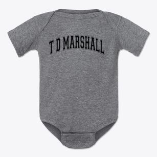 T D Marshall Primary School Varsity Arch Baby Onesie