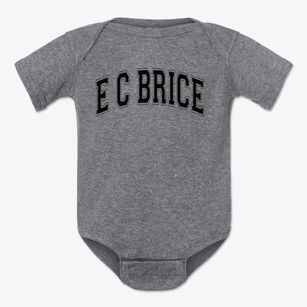 E C Brice Elementary School Varsity Arch Baby Onesie