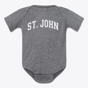 Saint John Lutheran School Varsity Arch Baby Onesie