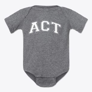 Act Academy Varsity Arch Baby Onesie