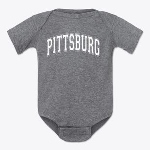 Pittsburg High School Varsity Arch Baby Onesie