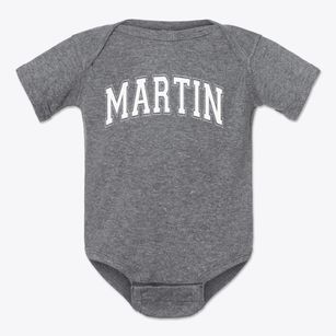 Martin College Prep School Varsity Arch Baby Onesie