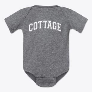 The Cottage School Varsity Arch Baby Onesie