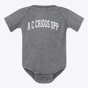 A C Criggs Opp Magnet School Varsity Arch Baby Onesie
