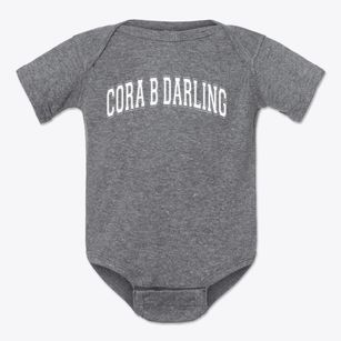Cora B Darling Elementary School Varsity Arch Baby Onesie