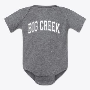 Big Creek Elementary School Varsity Arch Baby Onesie
