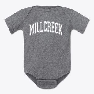 Millcreek Elementary School Varsity Arch Baby Onesie