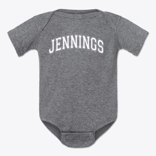 Jennings West End Elementary School Varsity Arch Baby Onesie