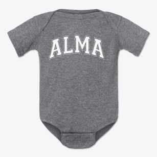 Alma Primary School Varsity Arch Baby Onesie