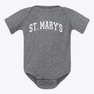 Saint Mary's Catholic School Varsity Arch Baby Onesie