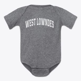West Lowndes Elementary School Varsity Arch Baby Onesie