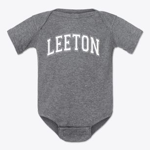 Leeton Rx School Varsity Arch Baby Onesie
