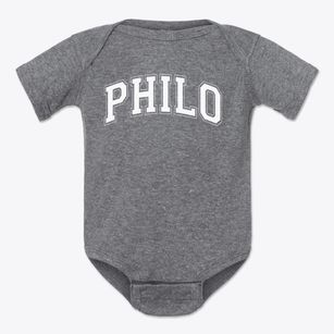 Philo School Of Discovery & Exploration Varsity Arch Baby Onesie