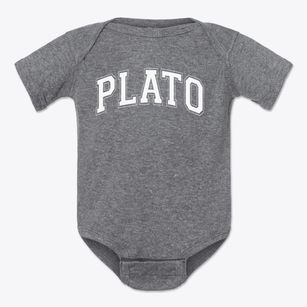Plato Elementary School Varsity Arch Baby Onesie