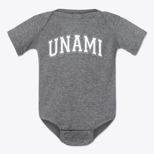 Unami Middle School Varsity Arch Baby Onesie