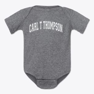 Carl T Thompson Kindergarten School Varsity Arch Baby Onesie