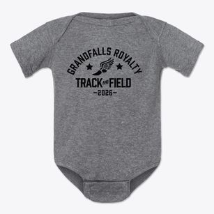 Grandfalls Royalty Middle School Track and Field Baby Onesie