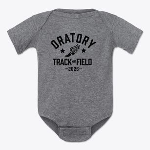 Oratory Academy Track and Field Baby Onesie