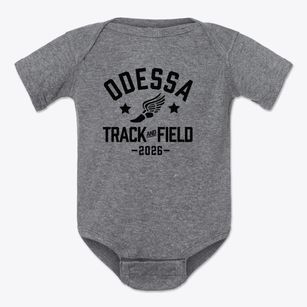 Odessa Christian School Track and Field Baby Onesie