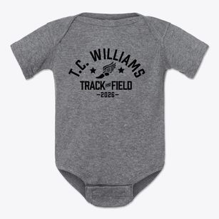 T.c. Williams High School Track and Field Baby Onesie