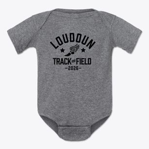 Loudoun Country Day School Track and Field Baby Onesie
