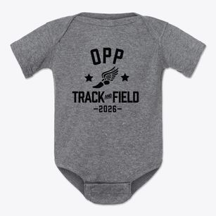 Opp High School Track and Field Baby Onesie
