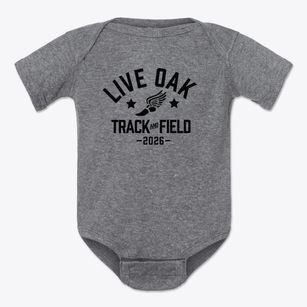 Live Oak Elementary & Middle School Track and Field Baby Onesie