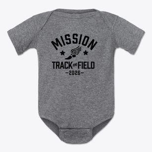 Mission High School Track and Field Baby Onesie
