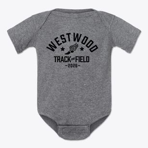 Westwood Elementary School Track and Field Baby Onesie