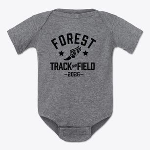 Forest Heights Lodge School Track and Field Baby Onesie