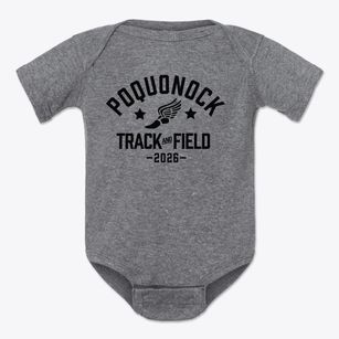 Poquonock Elementary School Track and Field Baby Onesie