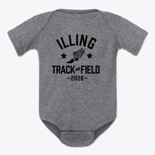 Illing Middle School Track and Field Baby Onesie