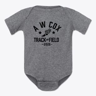 A W Cox Elementary School Track and Field Baby Onesie