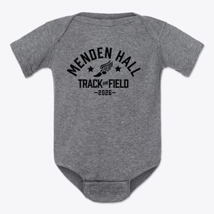 Menden Hall Elementary School Track and Field Baby Onesie