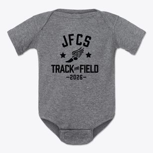 Jesus Fellowship Christian School Track and Field Baby Onesie