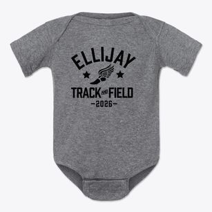 Ellijay Primary School Track and Field Baby Onesie